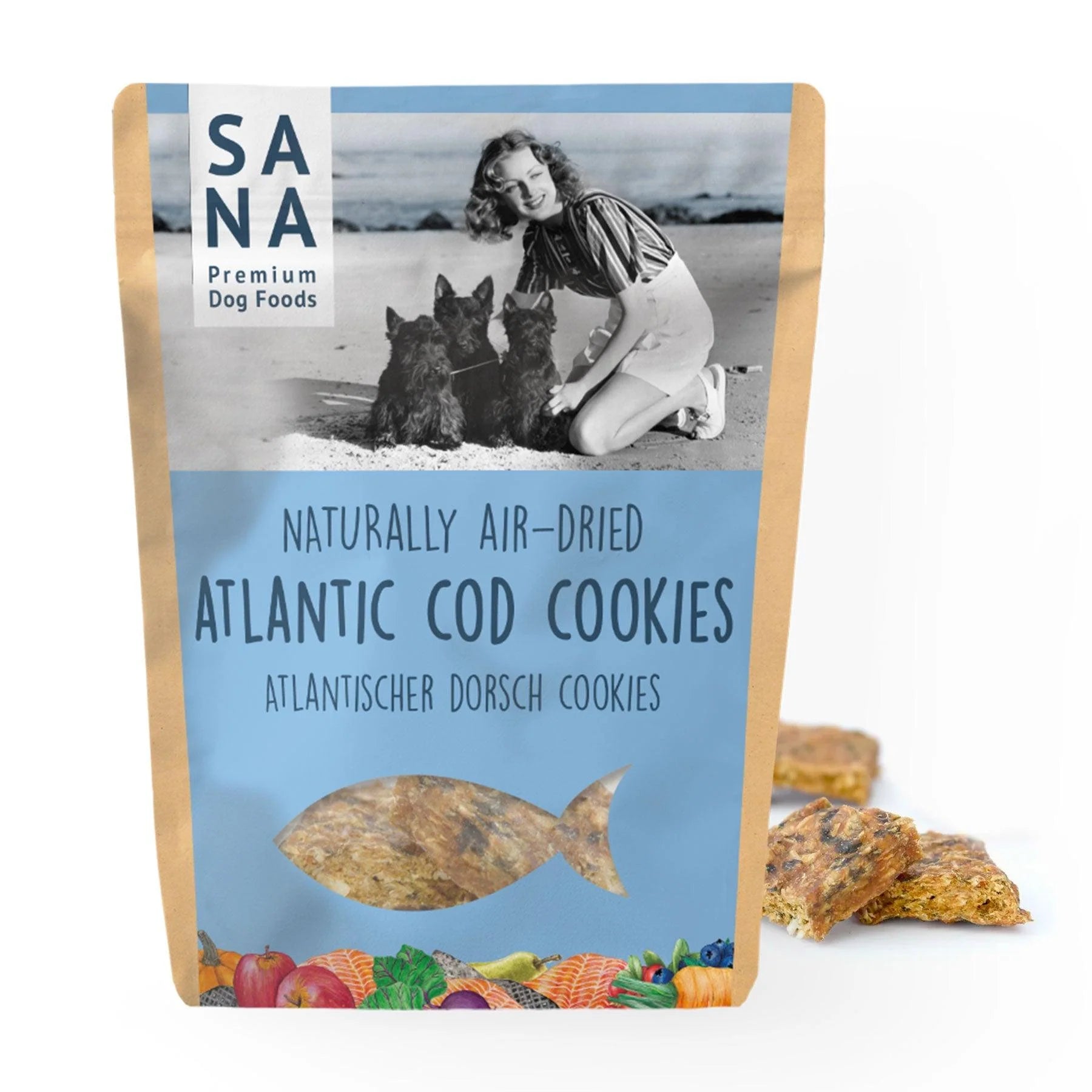 SANADOG Atlantischer Dorsch Cookies 100g