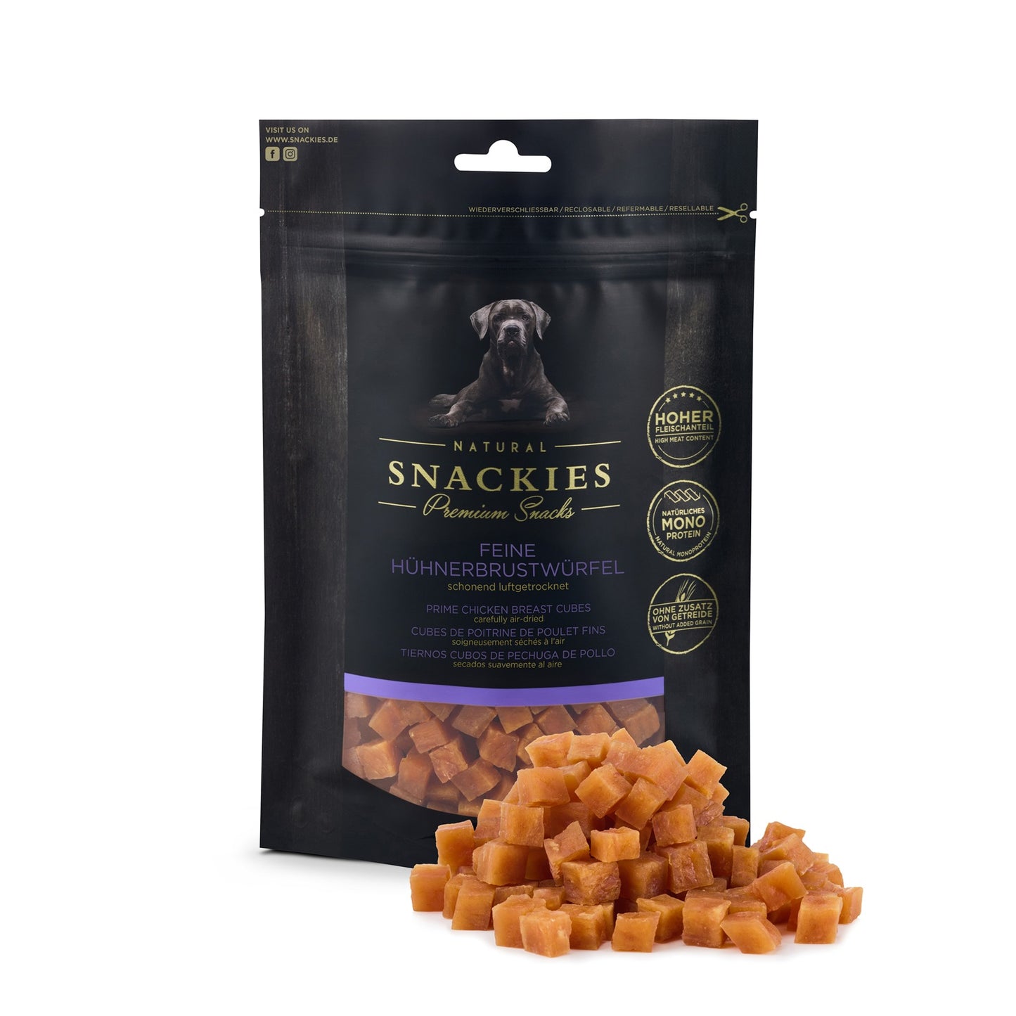 Feine Hühnerbrustwürfel 400g
