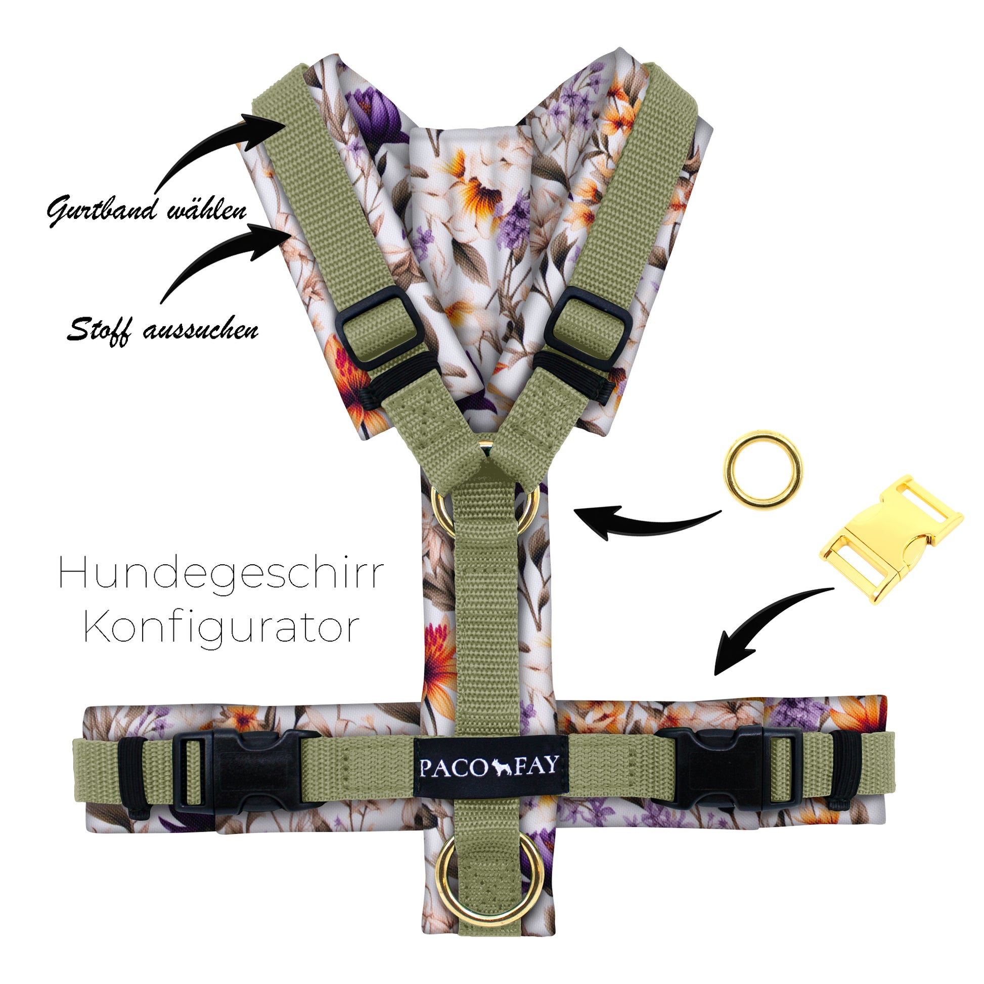 Konfigurator Hundegeschirr gepolstert