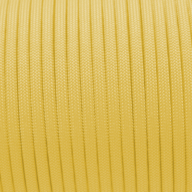 Paracord 550 Typ3 in der Farbe SHINY VANILLA GELB