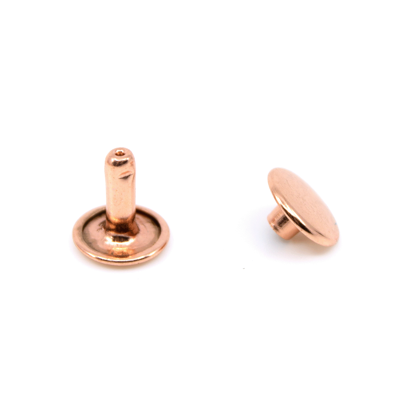 Doppelhohlniete geschlossen - Rosé Gold 10 x 10mm