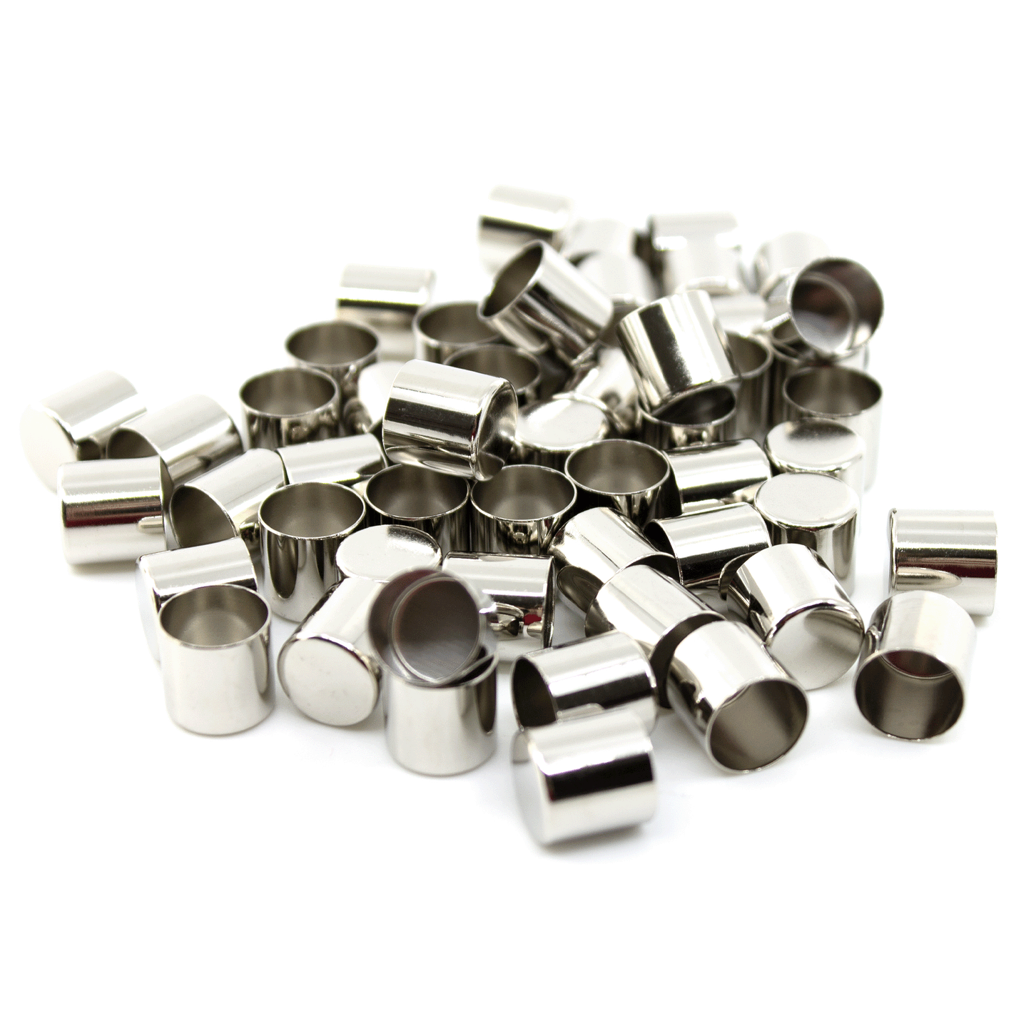 SILBER Endkappe 12mm x 10mm