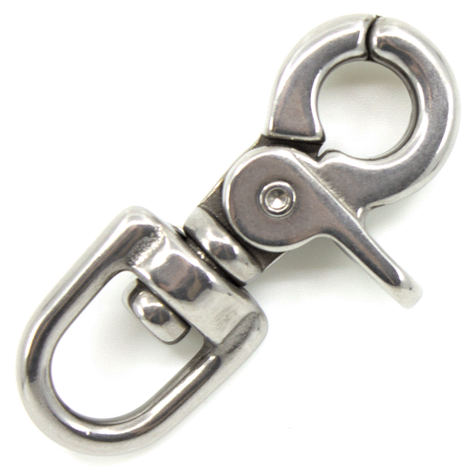 EDELSTAHL - Scherenkarabiner 65 x 12mm