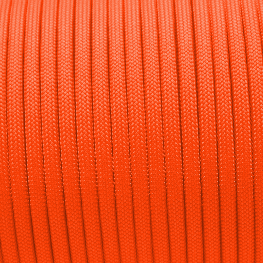 Meterware 550 TYP III Parachute Cord in der Farbe: NEON ORANGE