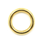 Massiver O-Ring aus Messing in Gold (20mm Innendurchmesser) für DIY Hundehalsbänder und Leinen von PACO and FAY