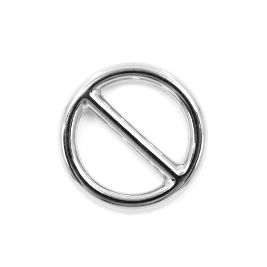SILBER (Chrome) - O-Ring mit Steg 15mm