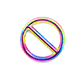 RAINBOW - O-Ring mit Steg 20mm