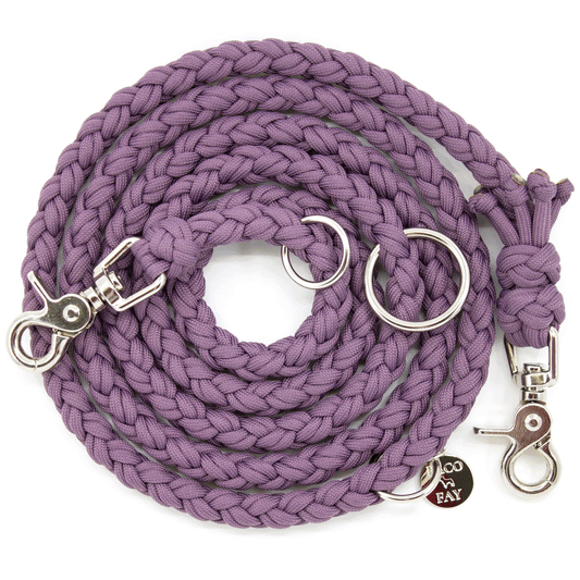 PACO & FAY Hundeleine aus Paracord in der Farbe MYSTIC MALVE