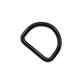 SCHWARZ (matt) - D-Ring 16mm