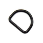 SCHWARZ (matt) - D-Ring 20mm