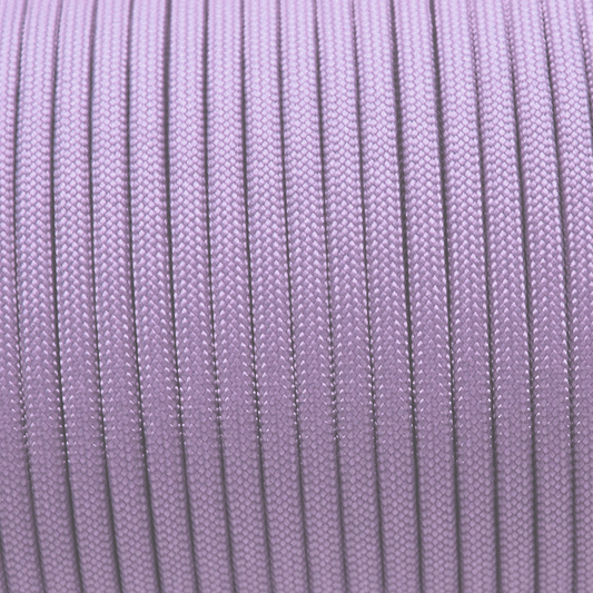 Meterware 550 TYP III Parachute Cord in der Farbe: SHINY LIGHT LAVENDER LILAC