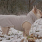 Softshell Hundemantel in beige für Französische Bulldogge