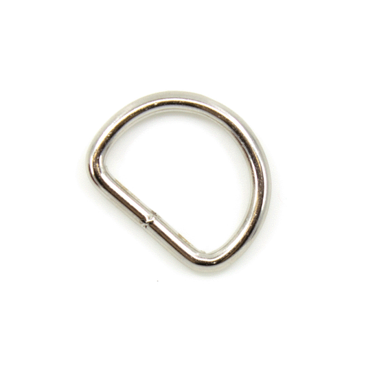 STAHL (vernickelt) - D-Ring 16mm